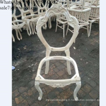 Cadre de chaise de salle à manger en bois populaire en gros français français exquise européenne cadres de chaise en bois de sculpture